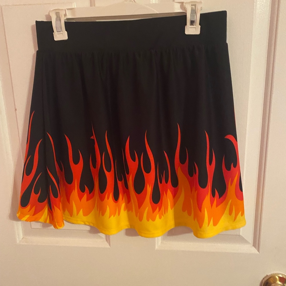 Midnight Hour Small Skirt with Flames